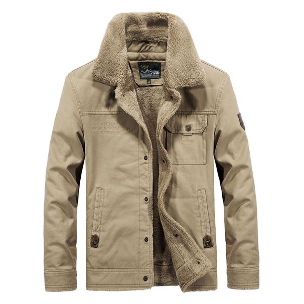 2025 Winter Plus Size Men's Cotton Jacket Outdoor Tooling Casual Men's Military Jacket_viptrois.com