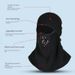 Winter Thermal Balaclava Face Mask With Filter - Windproof Fleece Lining For Men's Motorcycle, Skiing & Outdoor Sports - Stretchable Polyester (Black)_viptrois.com