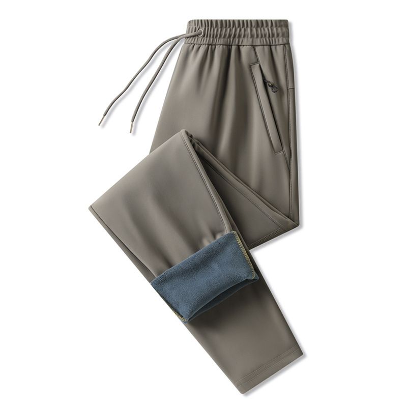 Men's Graphene Thermal Pants - Winter Windproof Waterproof Fleece-Lined Trousers With Knee Protection & Adjustable Waist_viptrois.com