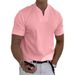Men's Fitness Sports V Neck T Shirt Men's Elastic Short Sleeved T Men's Slim Fit_viptrois.com