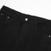 Men's Denim Solid Color Simple Basic Commuter Loose Casual Straight Pants American Street Fashion Versatile Trousers_viptrois.com