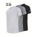 Men's Breathable Quick Dry Casual T-Shirt Short Sleeve Fitness Running Sports Tight Fit Basketball Training Top In White Black_viptrois.com