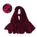 Apparel Accessories High Grade Bright Silk Long Scarf Ethnic Shawl Polyester Muslim Breathable Female Headscarf Hemming Scarf_viptrois.com