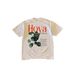 Oversized Loose T-Shirt for Men And Women Heavyweight Pure Cotton Short Sleeved Style Green Plant Print Casual Top_viptrois.com