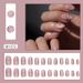Nail Flower Wear Nail Light Color Nail Patch Wear Nail Finished Nail Piece Ins Wind Fine Flash 24 Pieces_viptrois.com