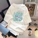 Men's Clothing summer couple short sleeved T shirts with bear prints loose five point sleeves T shirts with large sizes and short sleeves_viptrois.com