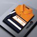Men's Clothing King Paul New Contrast Color Polo Shirt Men's Summer Pure Cotton Casual Short Sleeved T Shirt Men's Lapel Half Sleeved Top_viptrois.com
