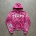 Y2K Retro Streetwear Hoodie – Unisex Zip-Up Oversized Pullover With Distressed Print (XS-3XL, 90s Grunge Aesthetic, Black/Pink/Camo)_viptrois.com