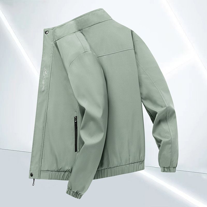 Men's Clothing Men's Spring And Autumn Korean Style Stand Collar Men's Coat Slim Fit Casual Outerwear Men's Single Clothes Jacket Sports Style_viptrois.com