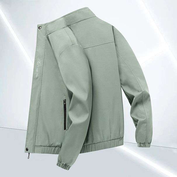 Men's Clothing Men's Spring And Autumn Korean Style Stand Collar Men's Coat Slim Fit Casual Outerwear Men's Single Clothes Jacket Sports Style_viptrois.com