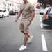 Men's Clothing Men's Summer Short Sleeved Shorts Suit Sports And Leisure Suit_viptrois.com