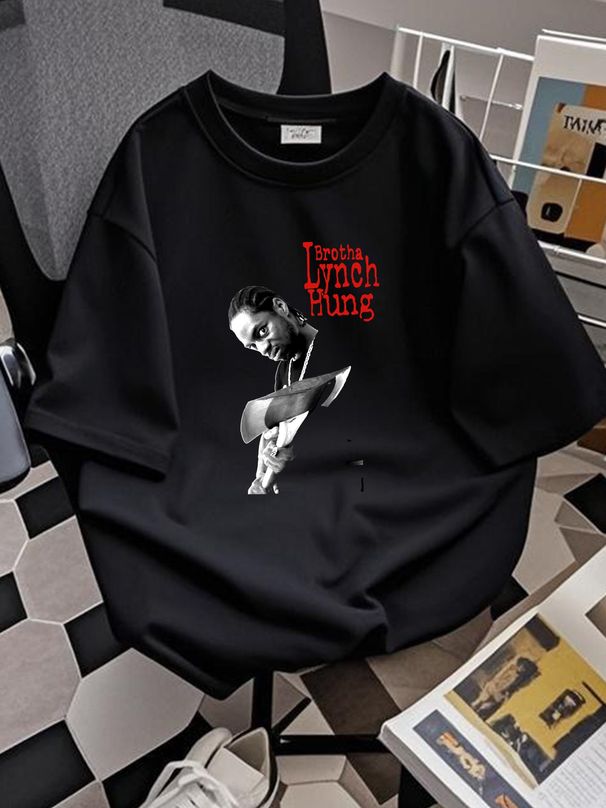 Brotha Lynch Hung T-Shirt Casual Streetwear Versatile Stylish Homme Fashion Comfortable Designer Clothes Unisex Summer Breathable Graphic_viptrois.com