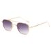 Men's Sunglasses New Double Beam Small Frame Sunglasses Men And Women Gradient Color Sunglasses Metal Sunglasses S24015_viptrois.com