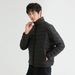 A New Large-sized Winter Coat For Men With A 90-inch White Down Inner Liner, Featuring A Light Down Cotton-padded Jacket With A Stand-up Collar_viptrois.com