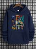 Men's Autumn And Winter Casual Fashion Loose Hooded Sweatshirt New York Letter Printed Warm Long Sleeved Pullover_viptrois.com