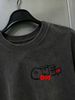 100% Cotton Washed Vintage Men's 3-Pack T-shirts One Day Graffiti Style Text Print Crew Neck Short Sleeve Casual Tops In Gray Brown Light Gray_viptrois.com