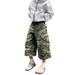 Men's Clothing Washed Damaged Old Camouflage Shorts For Men And Women Summer High Street Fashion Brand Handsome Seven Point Overalls_viptrois.com