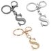 Hot Selling 26 Letter Key Chain Stainless Steel Initials Key Chain Ladies Bag Pendant_viptrois.com