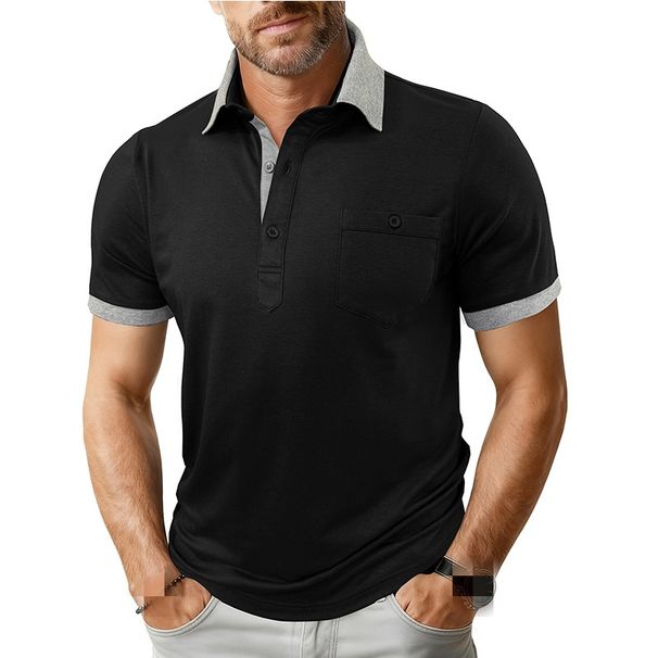 2026 Men's Loose Collar Long-Sleeved Stretch Cotton Shirt With Ribbed Sleeve Opening For Casual Wear - Buttoned Men's Fashion Shirt_viptrois.com