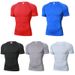 Men's Clothing Basketball Sports Fitness Tights Sweat Absorbent Breathable Quick Drying Bottoming Shirt Short Sleeved Training Suit Tights_viptrois.com