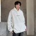 American 400g Heavy Black Hooded Sweater Men's Spring And Autumn Design Sense Ruffian Handsome High Sense Cleanfit Jacket_viptrois.com