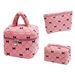 Corduroy Cosmetic Bag New Bow Home Storage Bag Fashionable Hand Held Cosmetic Bag Large Capacity High End_viptrois.com