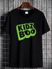 KIDZ BOP - Spooky Halloween Design T-Shirt Summer Print Round Neck Short Sleeve Stylish Stretched Versatile Female T-Shirt For Women Casual Streetwear Women Casual Slightly Top For Everyday Wear Comfortable Graphic Soft Breathable Designer Clothes_viptrois.com