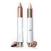 2-in-1 Portable Rechargeable Painless Eyebrow Trimmer & Facial Hair Remover_viptrois.com