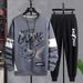 Men's Clothing Casual sports suit sweatshirt men's spring and autumn printed men's autumn clothes loose two piece suit men's clothing wholesale_viptrois.com