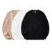 Men's Slim Fit Mesh Knit Sweater - Sexy Long-Sleeve Pullover, Solid Color & Textured Design (White, Black, Beige)_viptrois.com