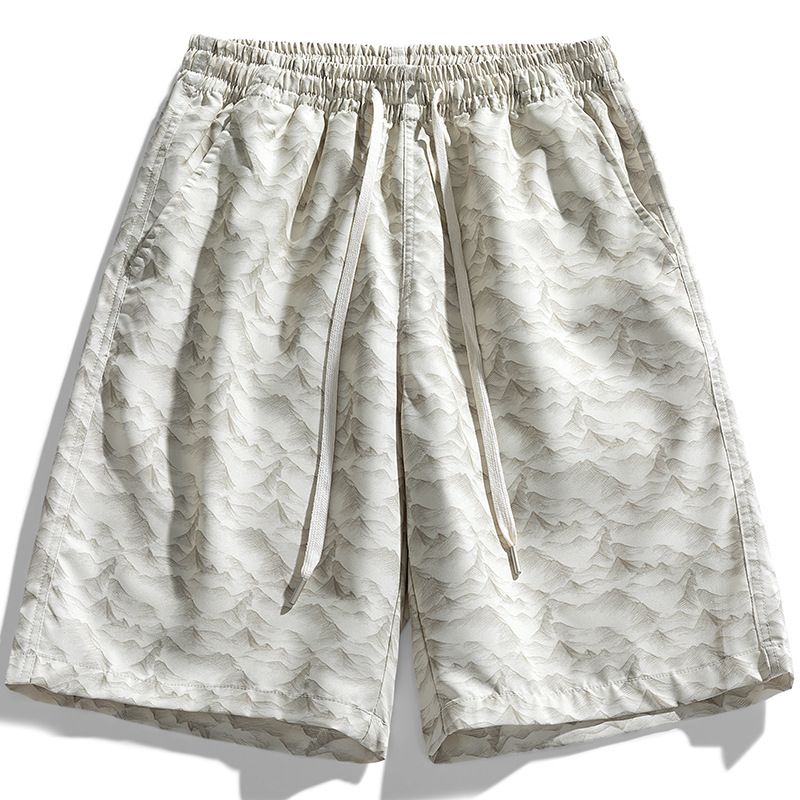 Men's Clothing Summer Sports Leisure Five Point Big Pants Thin Loose Quick Drying Handsome Beach Pants_viptrois.com