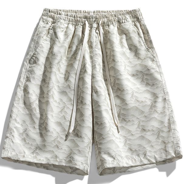 Men's Clothing Summer Sports Leisure Five Point Big Pants Thin Loose Quick Drying Handsome Beach Pants_viptrois.com