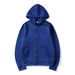 Loom Cross-Border European And American Style Cardigan Hooded Solid Color Sportswear Top Autumn Winter Unisex Zipper_viptrois.com