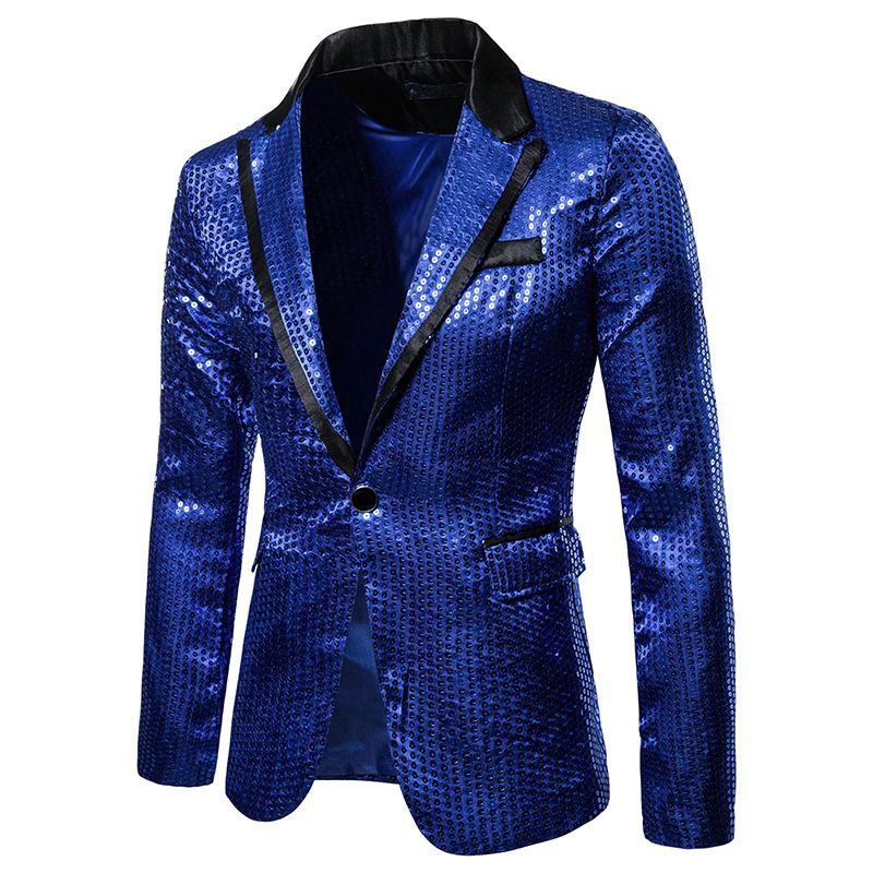 Men's Sequin Performance Dress, Nightclub, Men's Suit, Host, Emcee, Cinema Jacket, Suit XZ58_viptrois.com