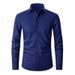 Men's Stretch Comfort Dress Shirt – Wrinkle-Resistant & Non-Iron, Breathable 4-Way Elastic Fabric, Classic Fit For Office & Business Casual_viptrois.com