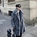 Men's Clothing Men's Fur Coat New Style Warm Cold Resistant Fox Fur Coat Winter Fashion All Match Fur Mink Trench Coat_viptrois.com