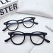 Women's Eyewear Frames Plain Plain Glasses Retro Small Round Frame Can Be Matched With Glasses Anti Blue Light Black Frame Glasses_viptrois.com