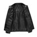 2025 Men's New Stand Up Collar Leather Jacket, Spring And Autumn Trendy Explosive Motorcycle Leather Jacket_viptrois.com