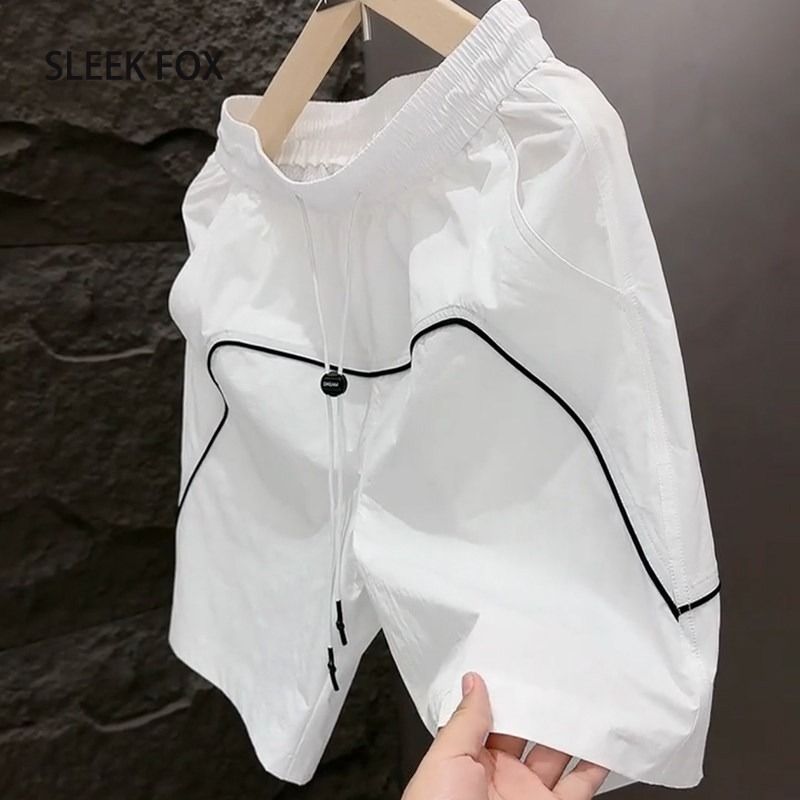 Men's Quick Drying Cargo Shorts Summer Style Loose Fit Casual Mid Length Sports Ice Silk Five Point Pants_viptrois.com