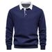 Pure 2025 Cross-Border Autumn Men's Long Sleeve Polo European Size Export Turn-Down Collar High-Quality Casual Versatile_viptrois.com