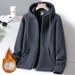 Couple Fleece Fleece Cardigan, Fleece Thickened Windproof Austrian Fleece Sweater Jacket_viptrois.com