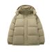 Hooded Padded Jacket For Men And Women Loose Thickened Padded Jacket Removable Hat Padded Jacket_viptrois.com