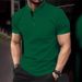 Men's Stretch Cotton-Blend Polo Shirt – Breathable & Lightweight Summer Top (White/Black/Grey/Dark Green/Red) – S-XXXL_viptrois.com