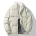 Winter Reversible Lamb Wool Men's Trendy Loose Thickened Warm Down Cotton Jacket Couple Coat_viptrois.com