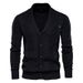 Man's Clothing Cardigan Men's V-neck Long Sleeve Sweater Men's Thick Sweater Hipster Men's Knitted Cardigan Coat_viptrois.com