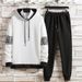 Men's Clothing Hooded Casual Pants Two Piece New Men's 2024 Trendy Hoodie Sweater Sports Suit Autumn Ant Cloth Korean Version_viptrois.com