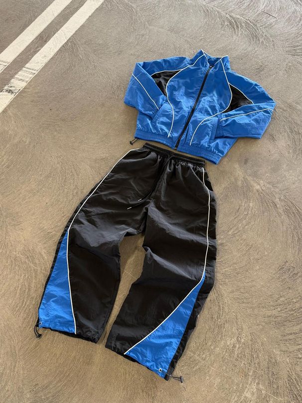 2025 European And American Men's Leisure Sports Teams, Striped Wind Embroidered Clothes And Pants, Fashionable And Sunny Wear_viptrois.com