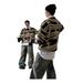Autumn And Winter Jacquard Round Neck Sweater Men's Pullover Contrasting Zebra Print Knit Sweater_viptrois.com