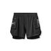 Man's clothing Summer trend Shorts Men's Muscle Fitness Brother Blue Ball Sports Running Training Breathable double-layer shorts_viptrois.com