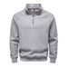 Men's Half-Zip Fleece Pullover Sweatshirt - Stand Collar, Loose Fit, Warm & Comfortable For Fall & Winter_viptrois.com